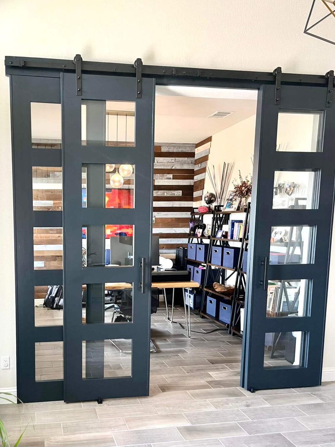 After: Custom Barn Door Installation
