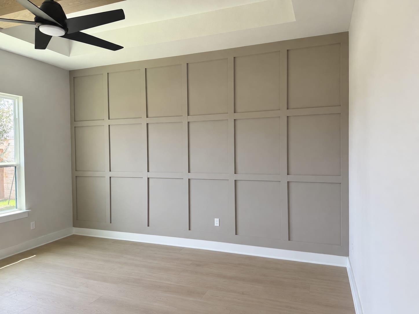 After: Board and Batten Accent Wall